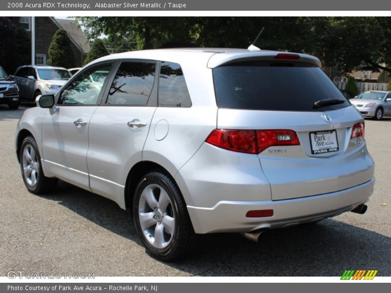 Alabaster Silver Metallic / Taupe 2008 Acura RDX Technology