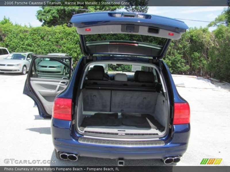 Marine Blue Metallic / Stone/Steel Grey 2006 Porsche Cayenne S Titanium