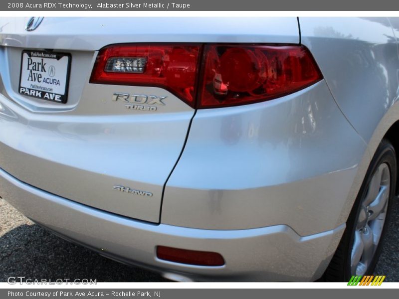 Alabaster Silver Metallic / Taupe 2008 Acura RDX Technology