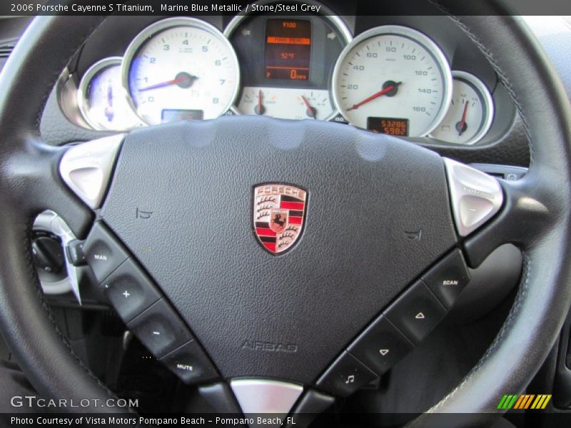 Marine Blue Metallic / Stone/Steel Grey 2006 Porsche Cayenne S Titanium