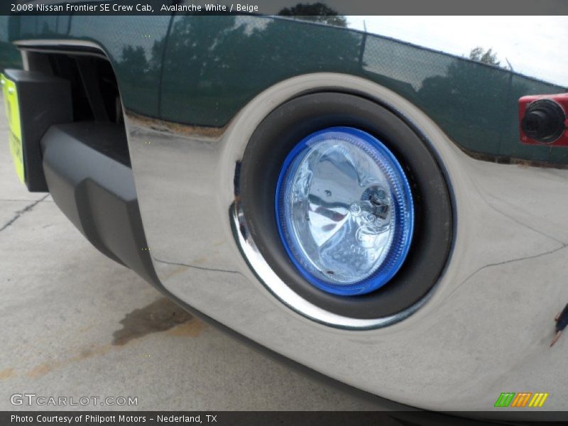 Avalanche White / Beige 2008 Nissan Frontier SE Crew Cab