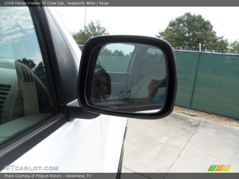 Avalanche White / Beige 2008 Nissan Frontier SE Crew Cab