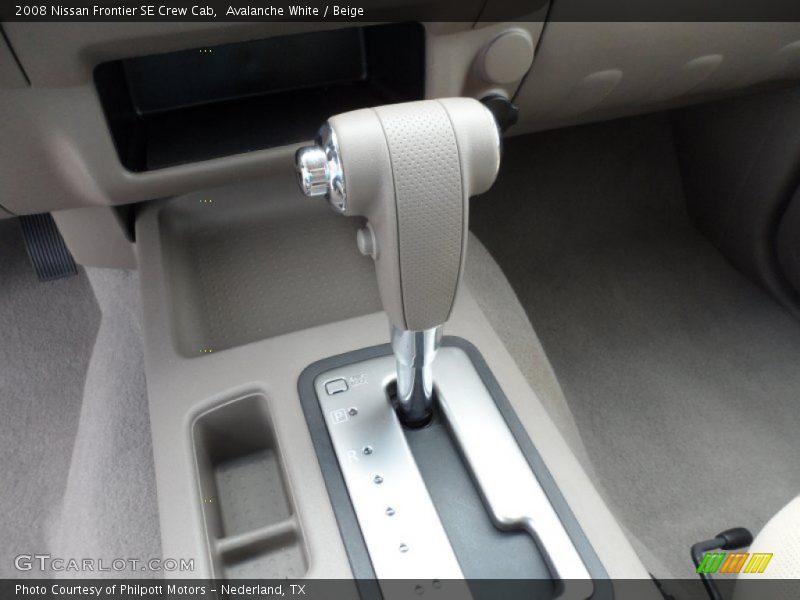  2008 Frontier SE Crew Cab 5 Speed Automatic Shifter