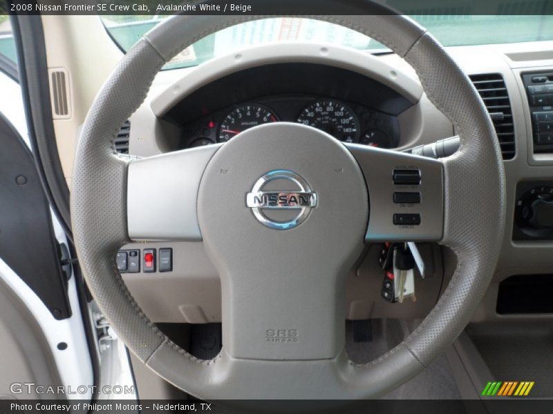  2008 Frontier SE Crew Cab Steering Wheel