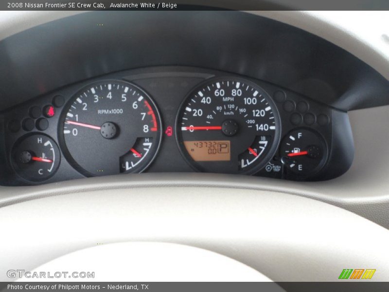  2008 Frontier SE Crew Cab SE Crew Cab Gauges