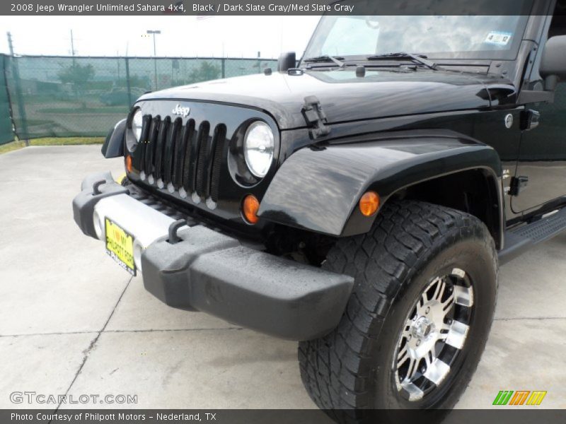 Black / Dark Slate Gray/Med Slate Gray 2008 Jeep Wrangler Unlimited Sahara 4x4