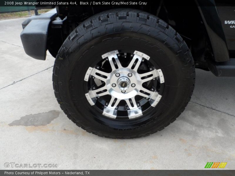 Custom Wheels of 2008 Wrangler Unlimited Sahara 4x4