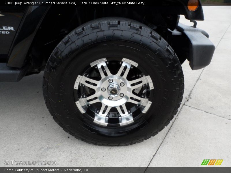 Black / Dark Slate Gray/Med Slate Gray 2008 Jeep Wrangler Unlimited Sahara 4x4