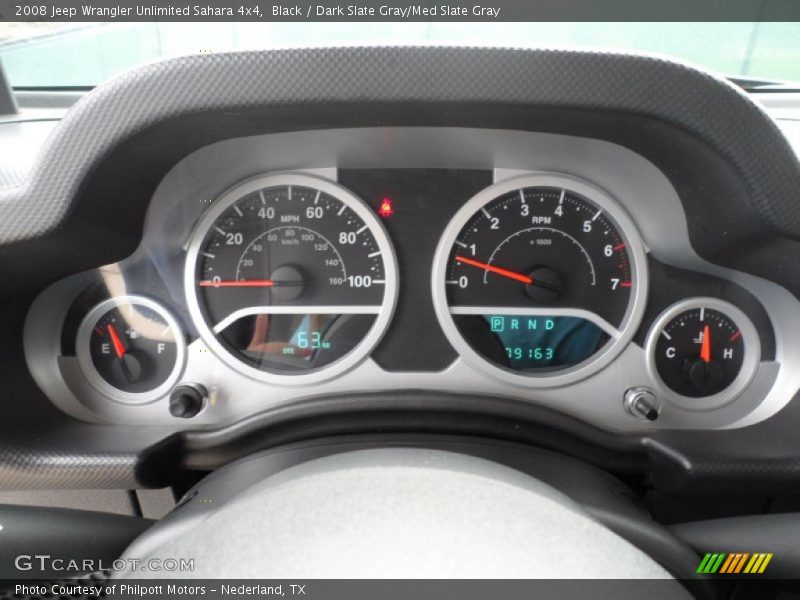 Black / Dark Slate Gray/Med Slate Gray 2008 Jeep Wrangler Unlimited Sahara 4x4
