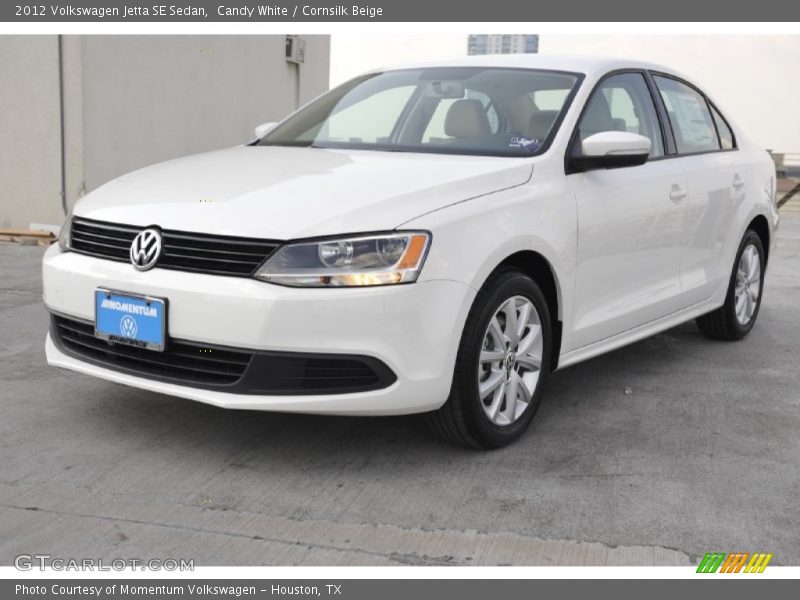 Candy White / Cornsilk Beige 2012 Volkswagen Jetta SE Sedan