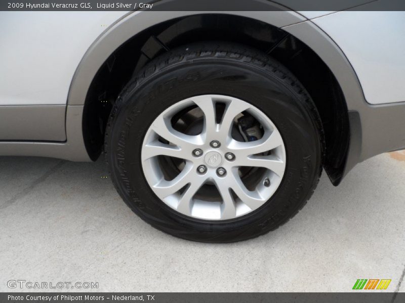 Liquid Silver / Gray 2009 Hyundai Veracruz GLS