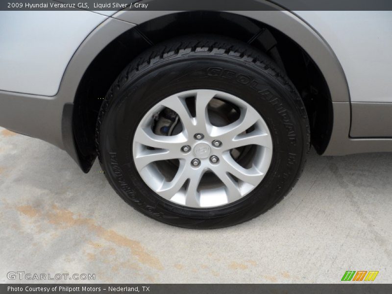 Liquid Silver / Gray 2009 Hyundai Veracruz GLS
