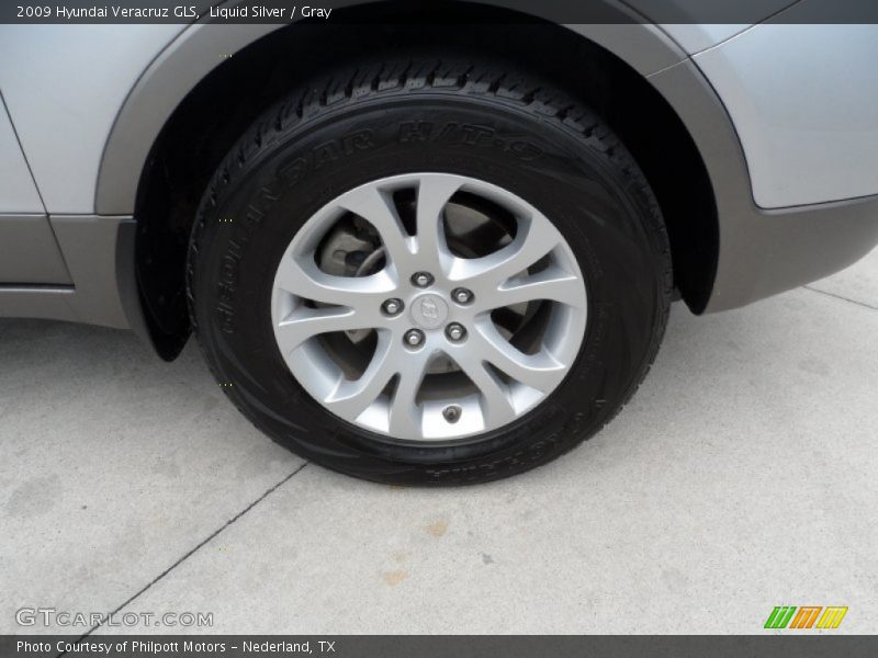 Liquid Silver / Gray 2009 Hyundai Veracruz GLS