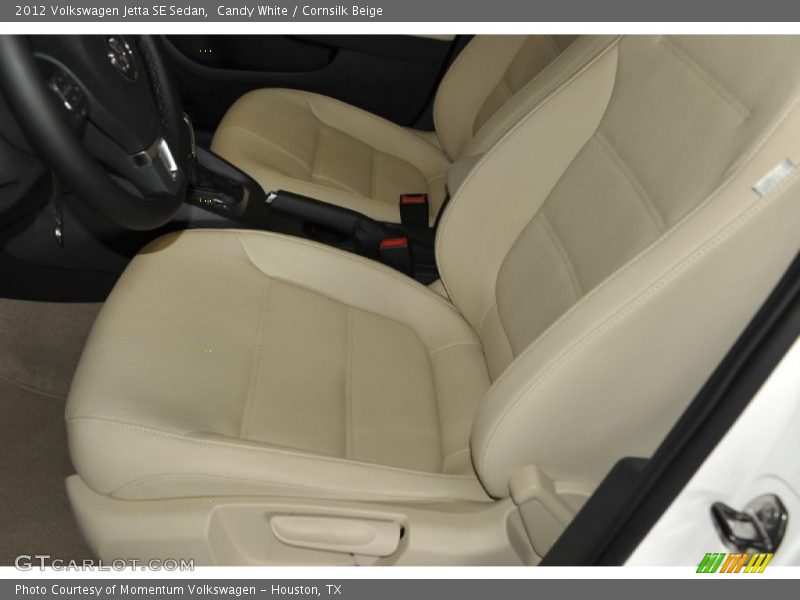 Candy White / Cornsilk Beige 2012 Volkswagen Jetta SE Sedan