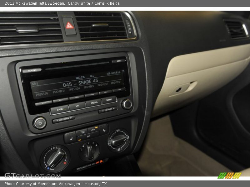 Candy White / Cornsilk Beige 2012 Volkswagen Jetta SE Sedan