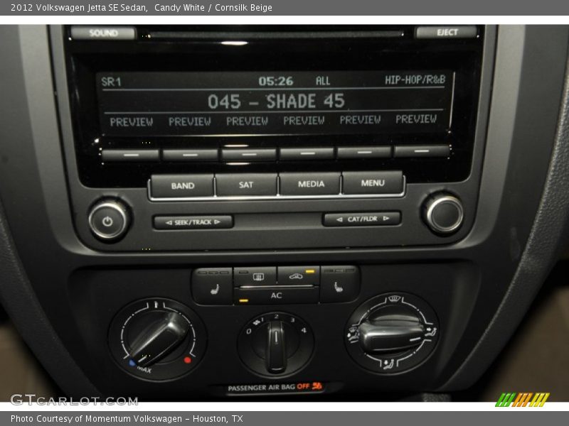 Candy White / Cornsilk Beige 2012 Volkswagen Jetta SE Sedan