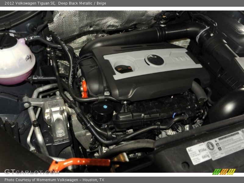 Deep Black Metallic / Beige 2012 Volkswagen Tiguan SE