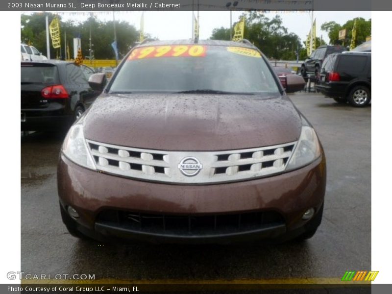 Deep Bordeaux Metallic / Cabernet 2003 Nissan Murano SL