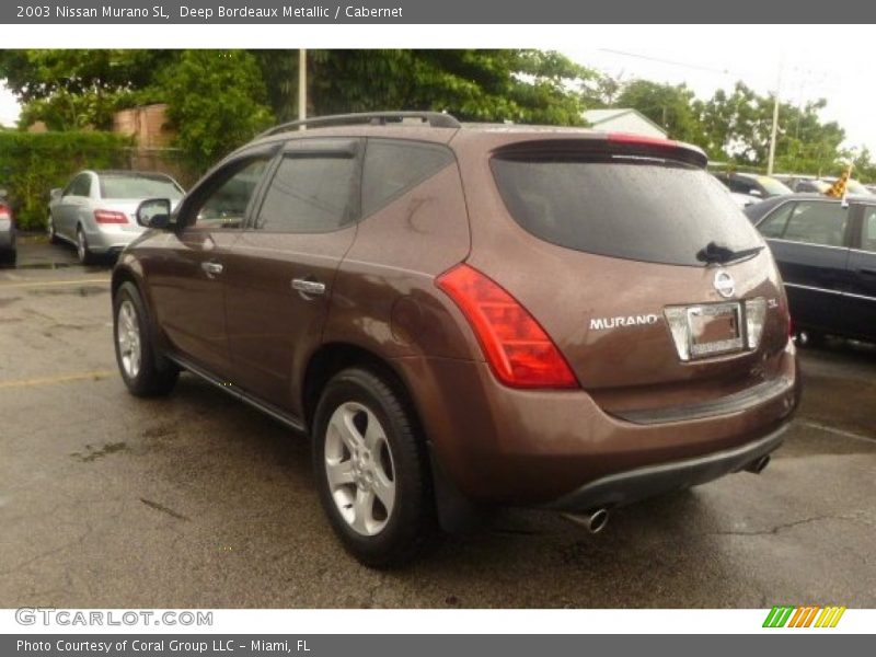 Deep Bordeaux Metallic / Cabernet 2003 Nissan Murano SL