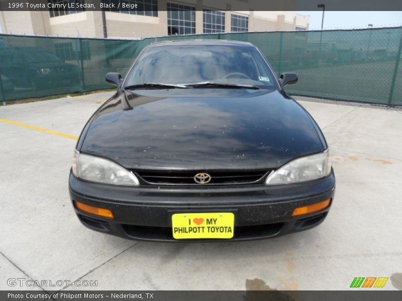 Black / Beige 1996 Toyota Camry LE Sedan