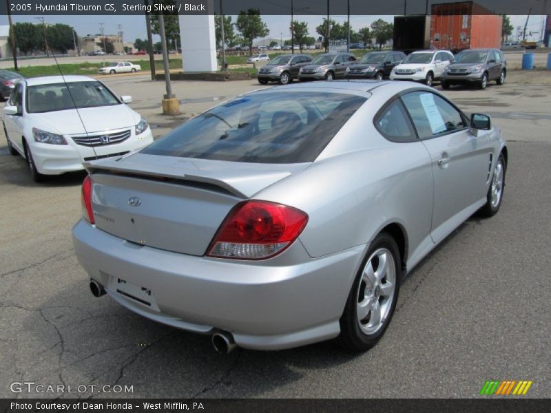 Sterling Silver / Black 2005 Hyundai Tiburon GS