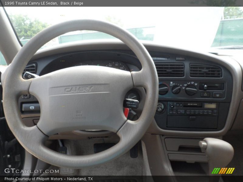 Black / Beige 1996 Toyota Camry LE Sedan