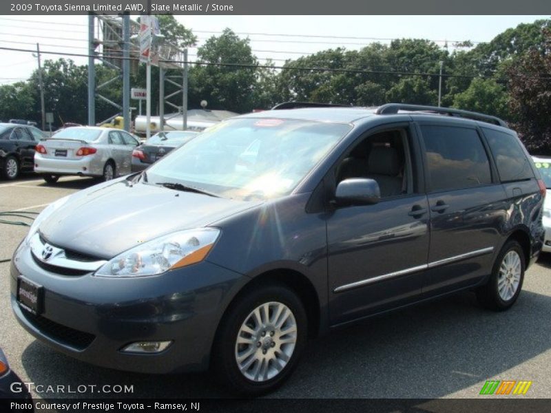 Slate Metallic / Stone 2009 Toyota Sienna Limited AWD