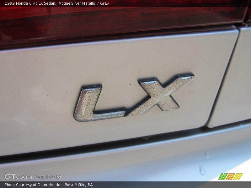 Vogue Silver Metallic / Gray 1999 Honda Civic LX Sedan