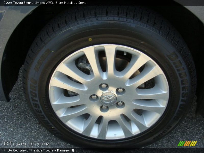 Slate Metallic / Stone 2009 Toyota Sienna Limited AWD
