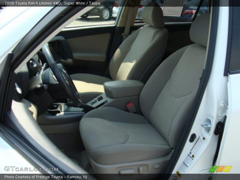 Super White / Taupe 2008 Toyota RAV4 Limited 4WD