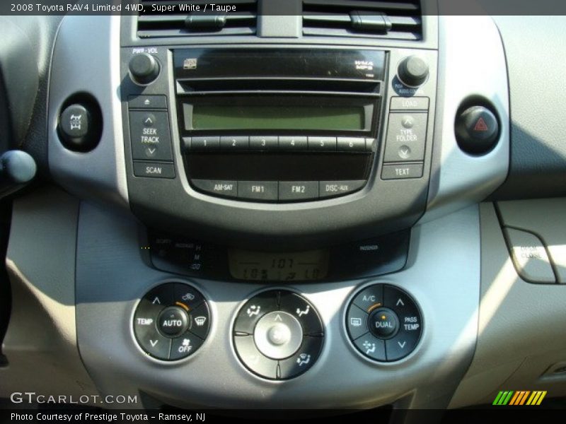Super White / Taupe 2008 Toyota RAV4 Limited 4WD