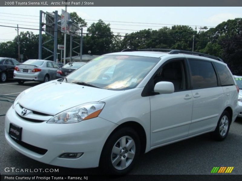 Arctic Frost Pearl / Stone 2008 Toyota Sienna XLE