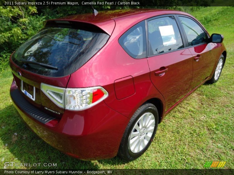 Camellia Red Pearl / Carbon Black 2011 Subaru Impreza 2.5i Premium Wagon