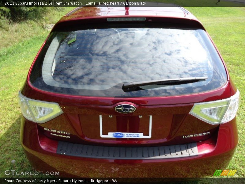 Camellia Red Pearl / Carbon Black 2011 Subaru Impreza 2.5i Premium Wagon