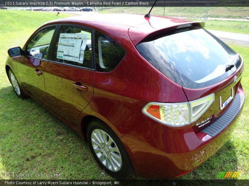 Camellia Red Pearl / Carbon Black 2011 Subaru Impreza 2.5i Premium Wagon