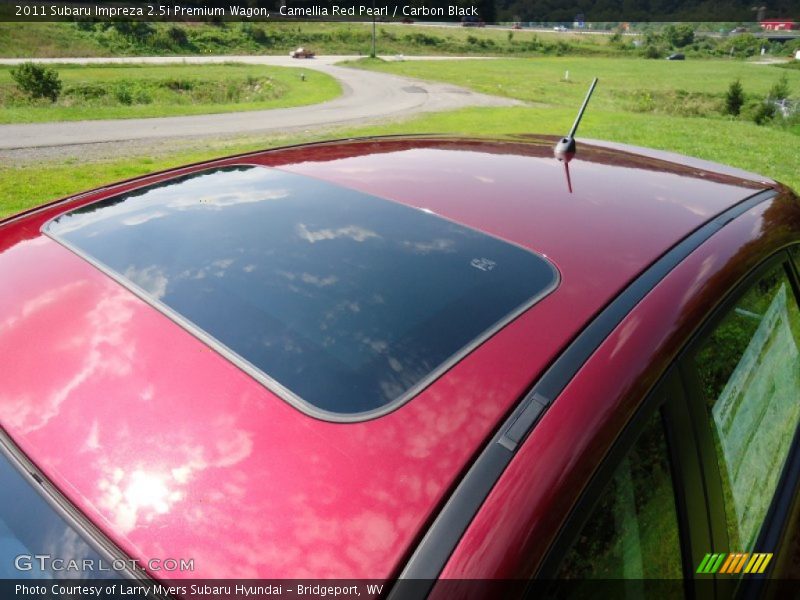 Camellia Red Pearl / Carbon Black 2011 Subaru Impreza 2.5i Premium Wagon