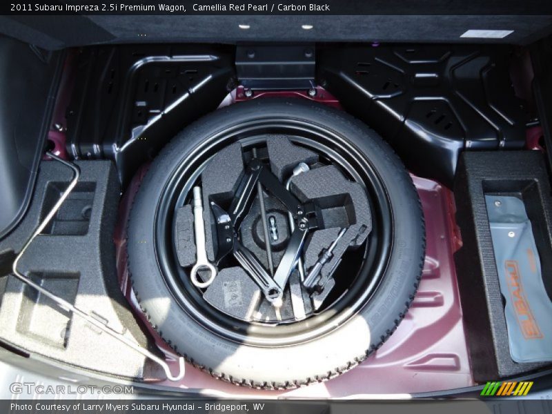 Camellia Red Pearl / Carbon Black 2011 Subaru Impreza 2.5i Premium Wagon