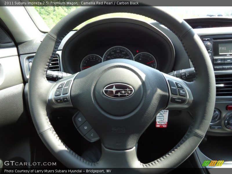 Camellia Red Pearl / Carbon Black 2011 Subaru Impreza 2.5i Premium Wagon
