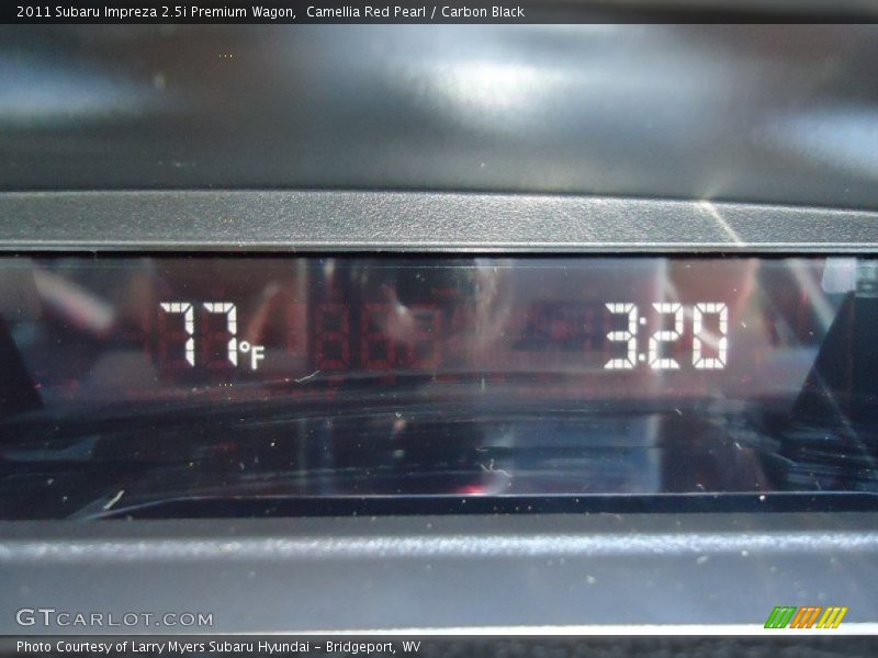 Camellia Red Pearl / Carbon Black 2011 Subaru Impreza 2.5i Premium Wagon