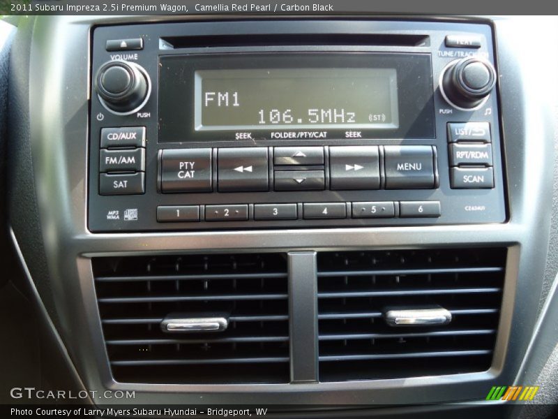 Camellia Red Pearl / Carbon Black 2011 Subaru Impreza 2.5i Premium Wagon