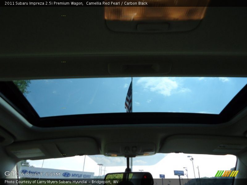 Camellia Red Pearl / Carbon Black 2011 Subaru Impreza 2.5i Premium Wagon