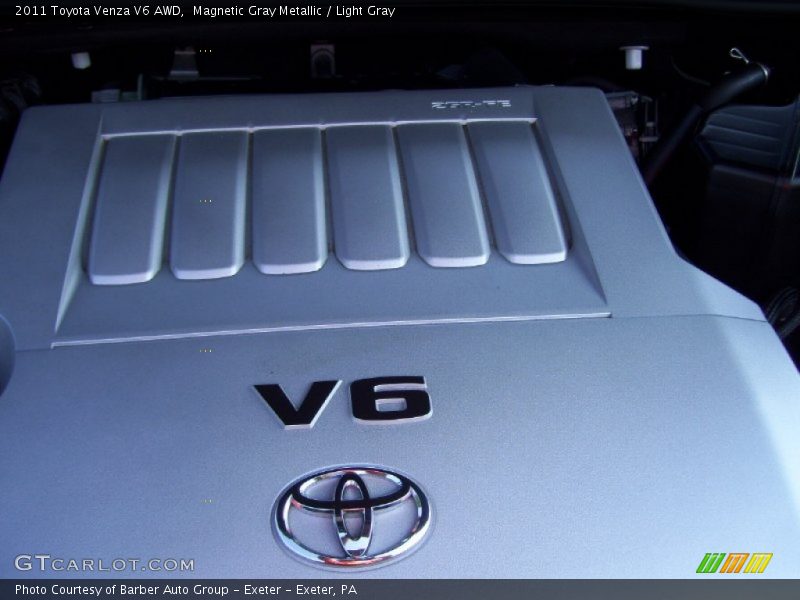 Magnetic Gray Metallic / Light Gray 2011 Toyota Venza V6 AWD