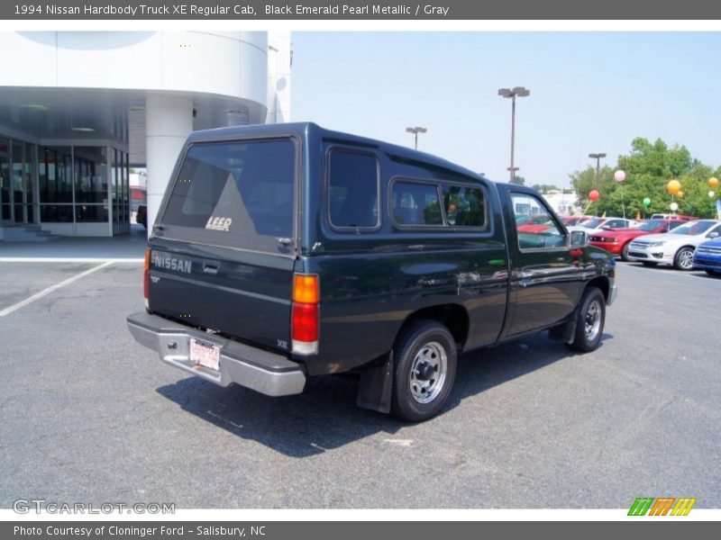 Black Emerald Pearl Metallic / Gray 1994 Nissan Hardbody Truck XE Regular Cab