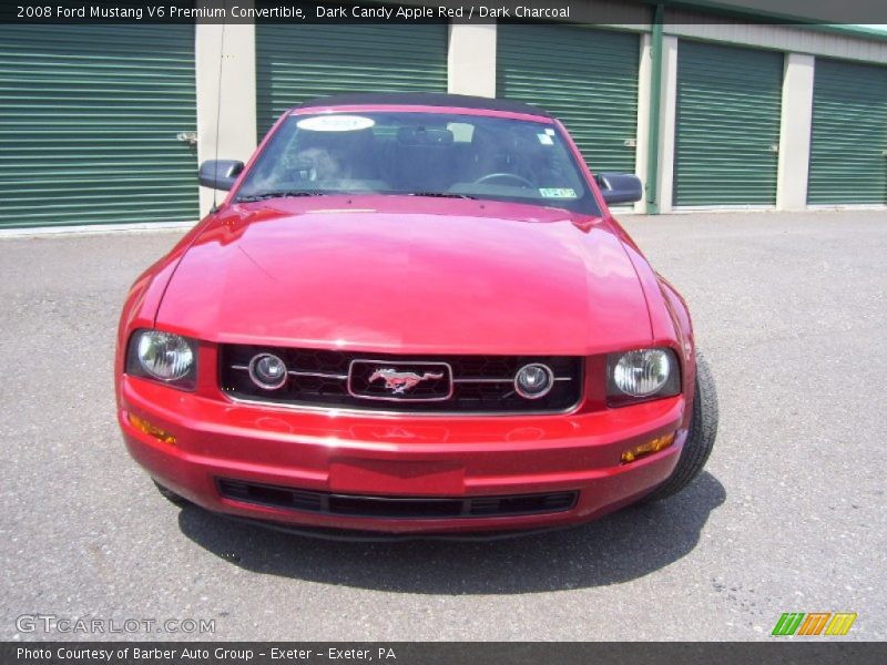 Dark Candy Apple Red / Dark Charcoal 2008 Ford Mustang V6 Premium Convertible