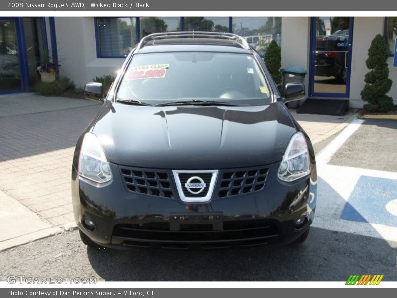 Wicked Black / Black 2008 Nissan Rogue S AWD