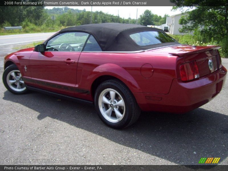 Dark Candy Apple Red / Dark Charcoal 2008 Ford Mustang V6 Premium Convertible