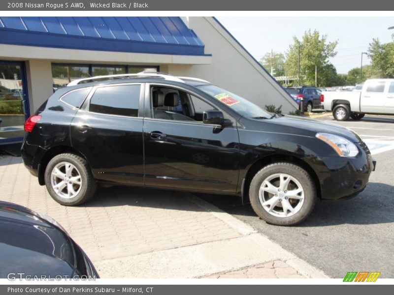 Wicked Black / Black 2008 Nissan Rogue S AWD
