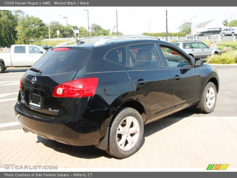 Wicked Black / Black 2008 Nissan Rogue S AWD