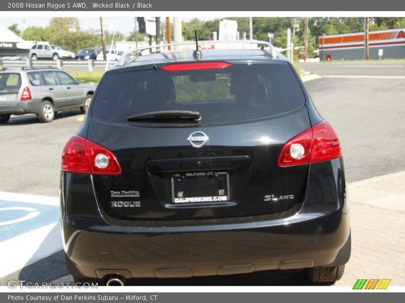 Wicked Black / Black 2008 Nissan Rogue S AWD