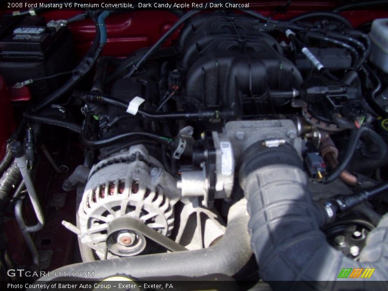 Dark Candy Apple Red / Dark Charcoal 2008 Ford Mustang V6 Premium Convertible